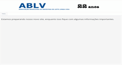 Desktop Screenshot of ablv.org.br