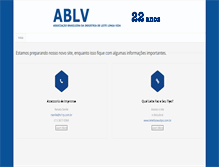Tablet Screenshot of ablv.org.br
